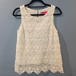 Lilly Pulitzer for Target white lace top